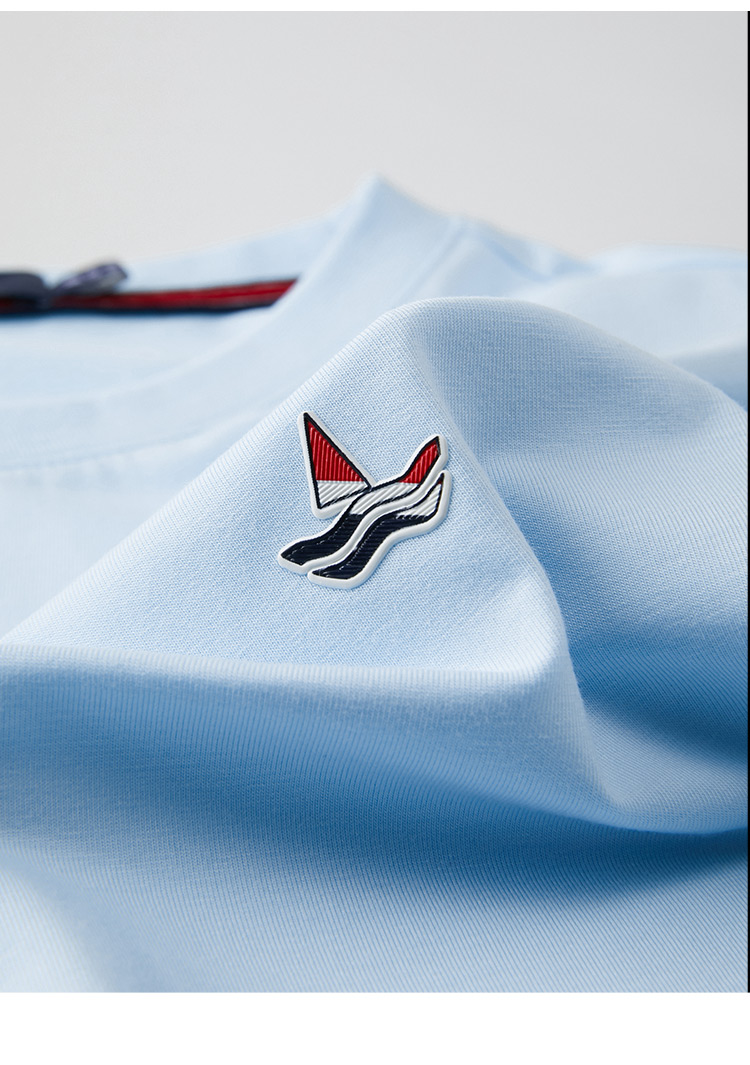 navigare意大利小帆船t恤男短袖莫代尔2021夏装半袖体恤圆领男装 藏青