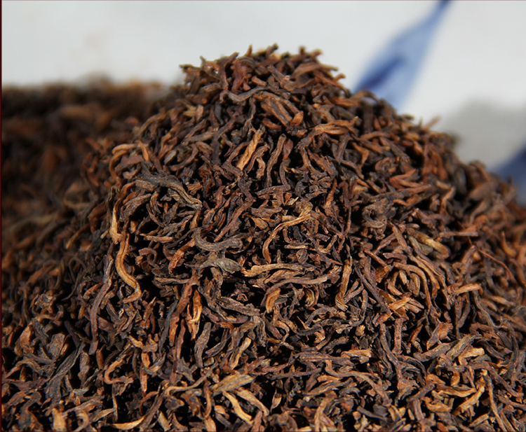 运道红景迈熟普洱普耳茶熟茶散茶茶叶古树金芽毫香1000g盒装