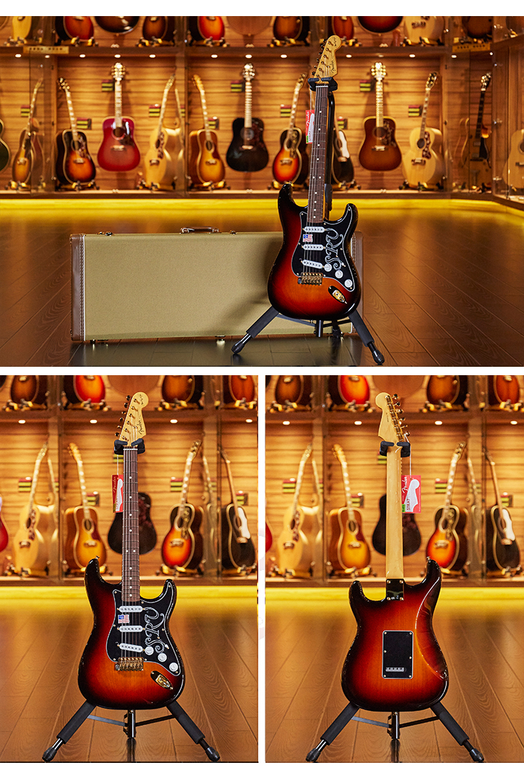 世音琴行fender芬达stratocastertelecaster大师签名款进口电吉他srv