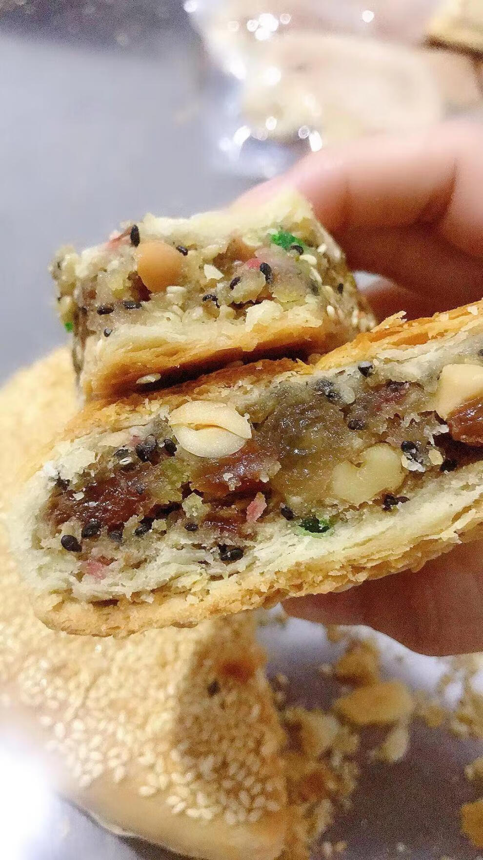 福建特产福州手工大礼饼肉饼传统大月饼网红福清喜饼礼饼2斤八宝肥膘2