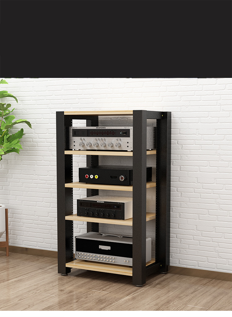 影音室设备柜可调节功放机柜机架音响柜音响架器材架功放柜影音柜钢木