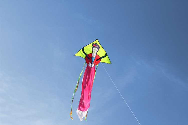 艺博风筝潍坊艺博新款仙女风筝三角嫦娥风筝成人儿童大型好飞易飞线轮