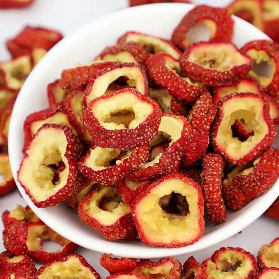 山楂干山楂片鲜无核山楂干泡茶小包装零食花草茶叶山楂片红枣片