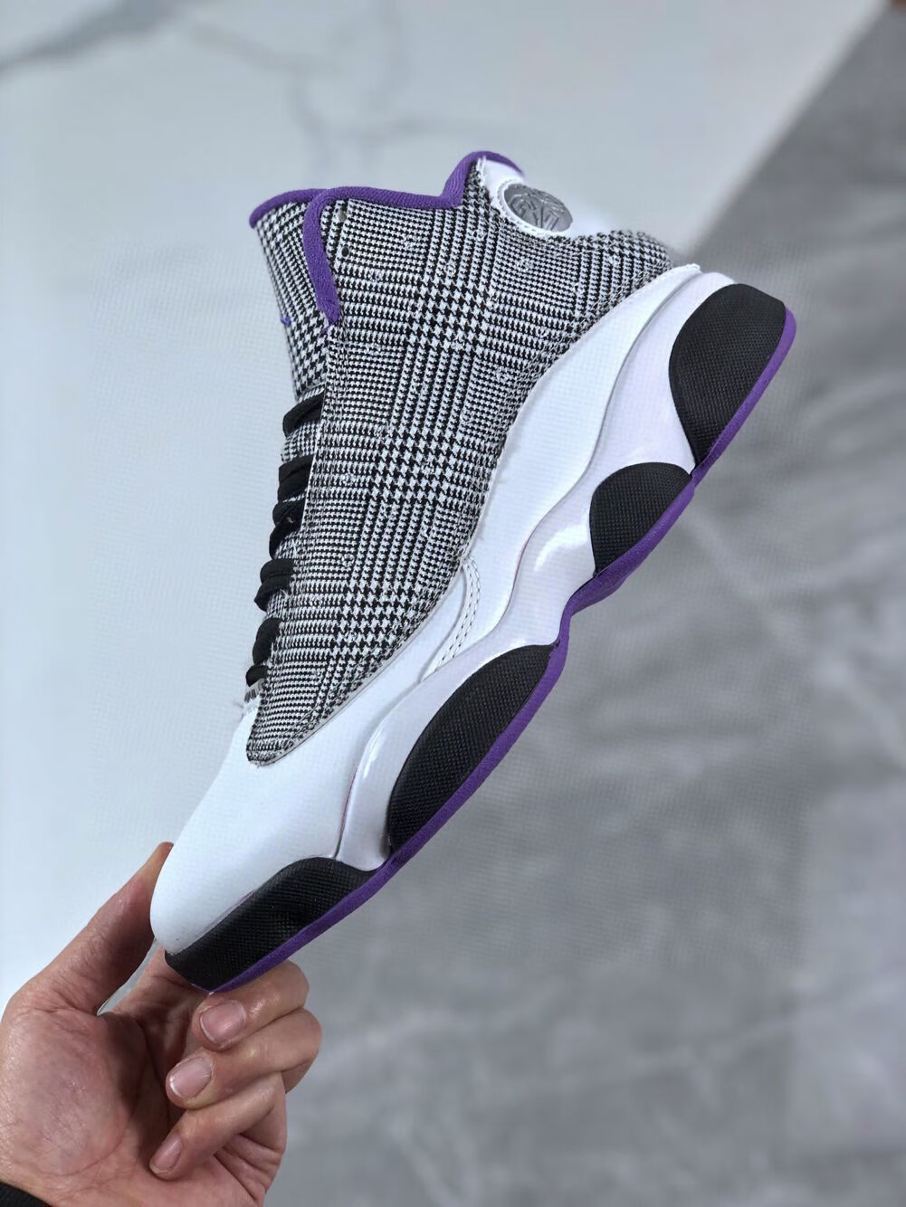 纯原公司级/莆田旗舰自营官网店airgs 灰白紫千鸟格女条纹熊猫运动鞋