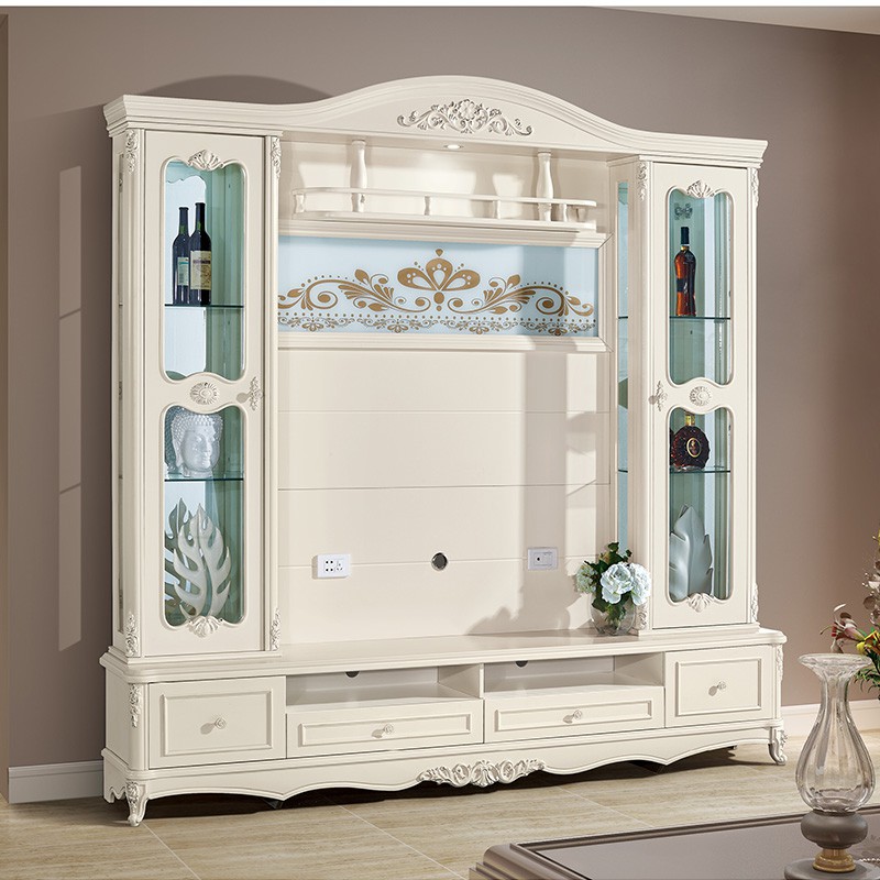 威赛星 整体电视柜组合柜整墙整体多功能墙柜酒柜地柜背景柜简约现代