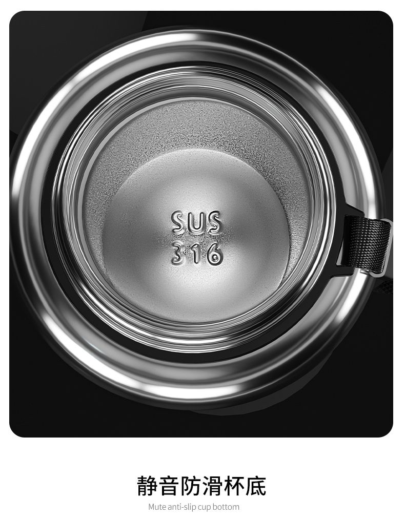 保温水杯大容量男泡茶杯子2升全钢1000ml1500瓶钢本色600ml316内胆杯