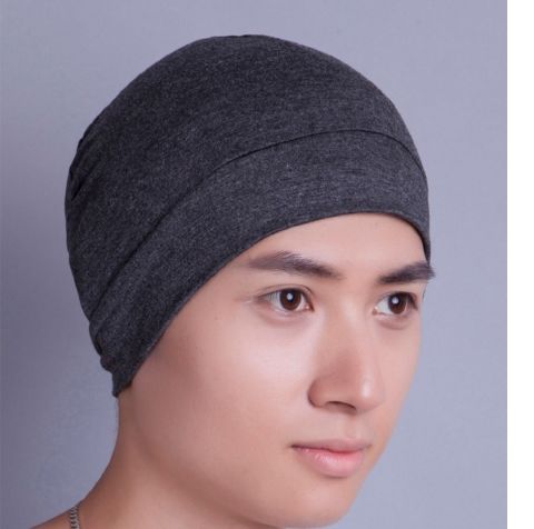 睡帽男睡帽男睡眠老人晚上睡觉戴的保暖中老年人爸爸冬天帽子男女红色