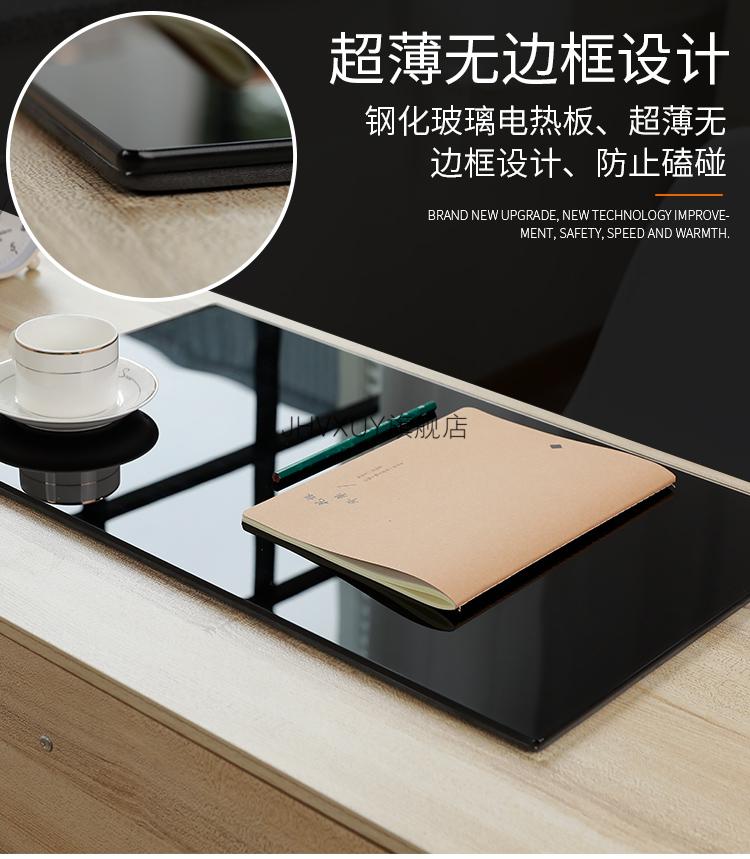 数显加热桌垫加大电热桌垫暖手玻璃台板暖桌垫电暖书写加热桌垫数显