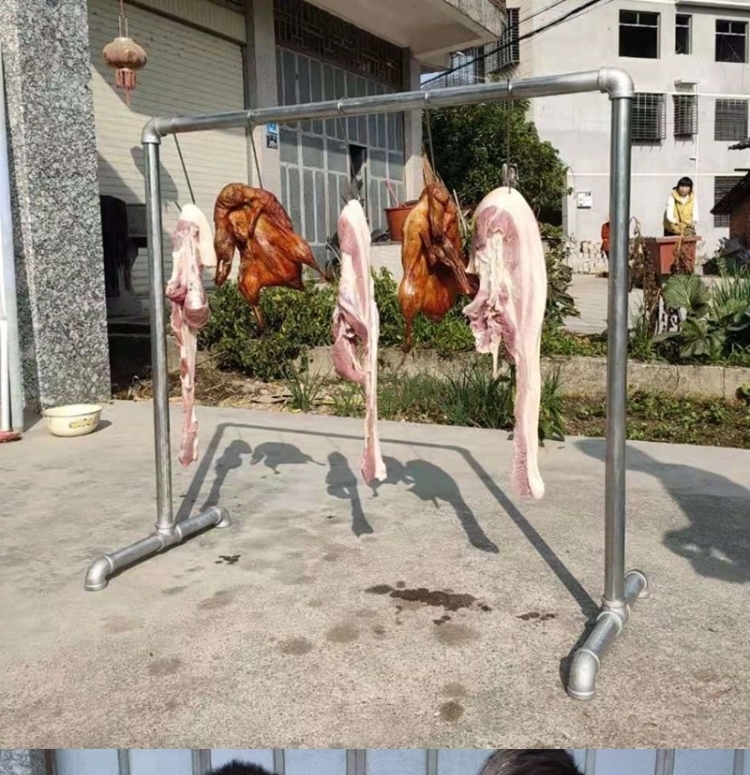 挂香肠腊肉的架子晒腊肉挂肉架架子家用烤鸭香肠火腿羊肉猪肉鸡户外