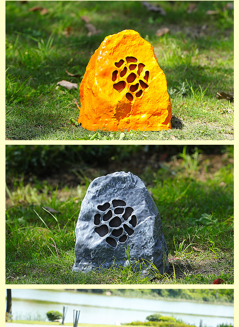 户外防水园林草坪音响室外公园石头草地音箱公共广播背景音乐喇叭哚优