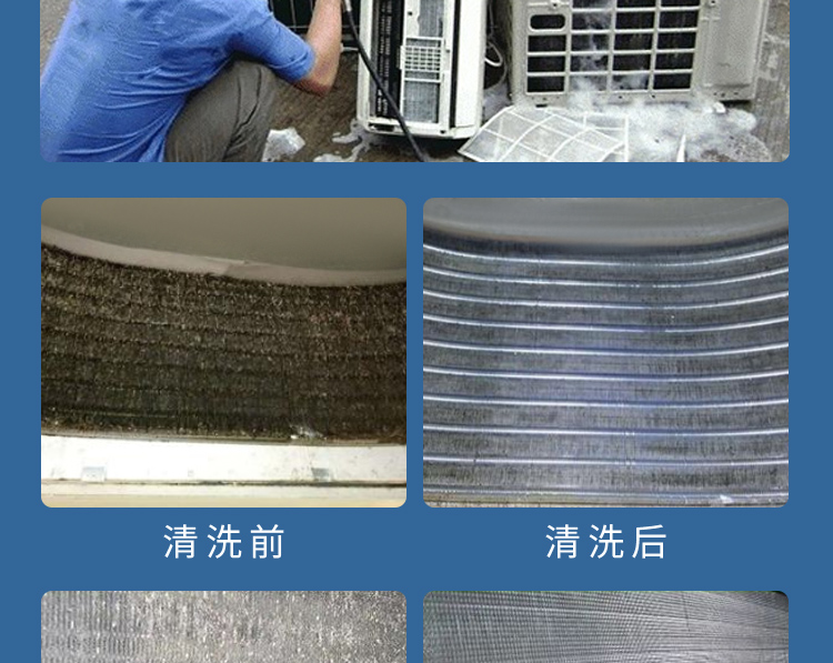 京选好货散热片清洗剂空调翅片清洗剂去油污涤尘家用冰箱散热器外机主