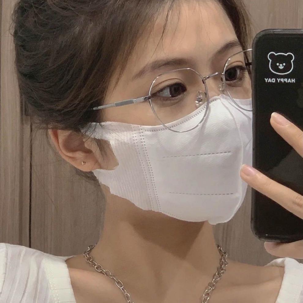 眼镜小圆框男女同款有度数防蓝光平光镜框圆形学生眼镜银色好看防蓝光