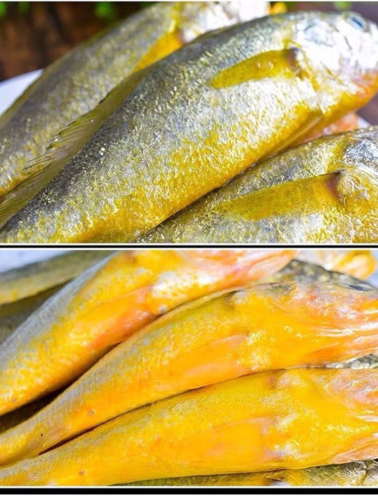 无冰衣小黄花鱼海捕新鲜小黄鱼1斤8条左右海鲜批发香妮曼特10斤1斤8到