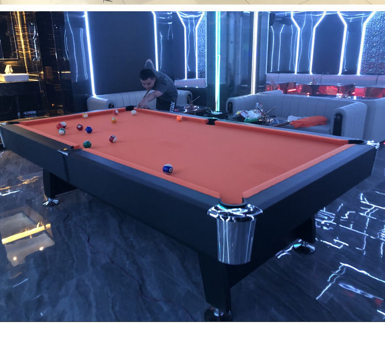 桌球台花式九球通用台球桌标准型美式黑八三合一乒乓球桌餐桌绿色米铺