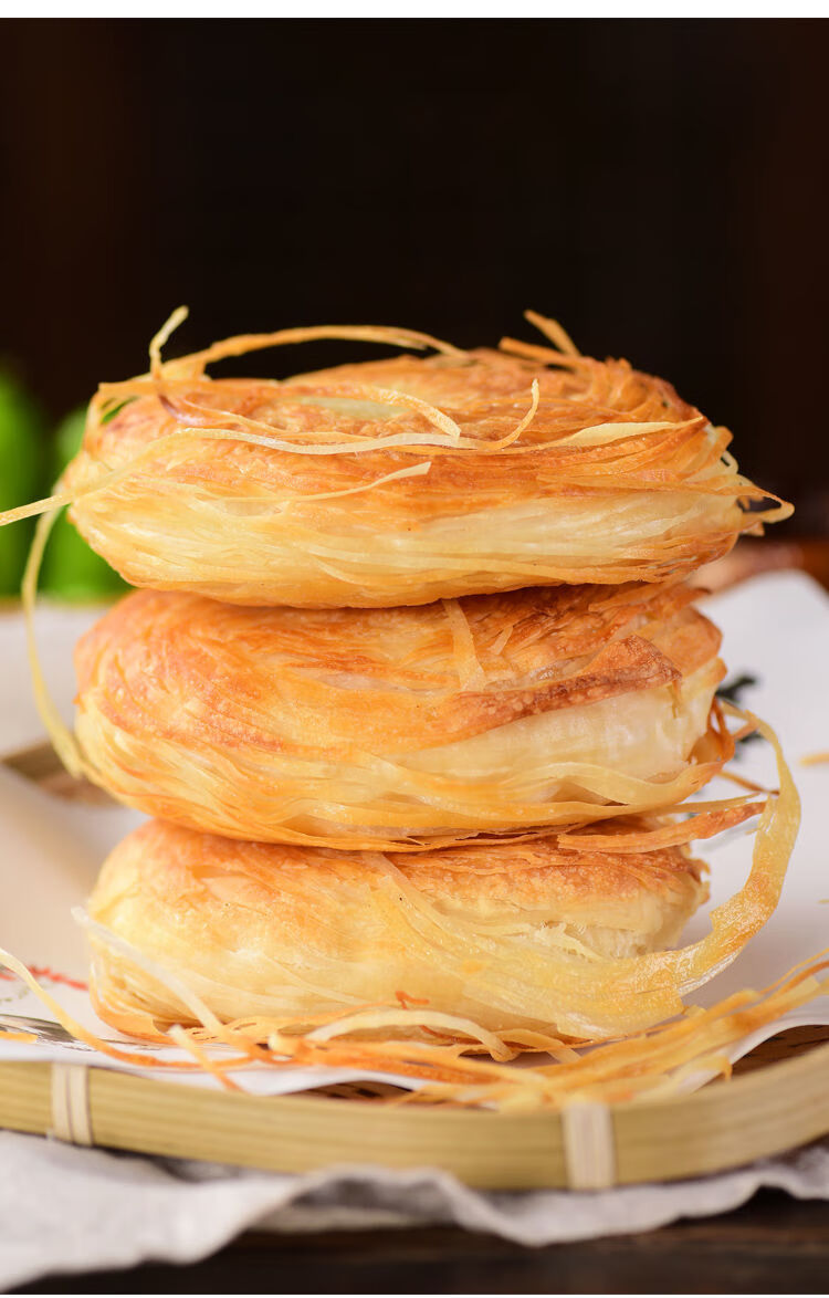 老潼关饼胚肉夹馍饼老潼关千层饼商用肉夹馍饼胚半成品家庭装速食100g