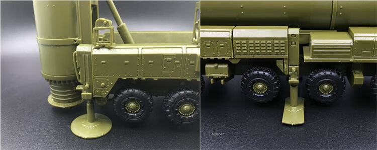 神孩子4d白杨洲际导弹发射车1:72拼装军事模型仿真弹道导弹车雷达车