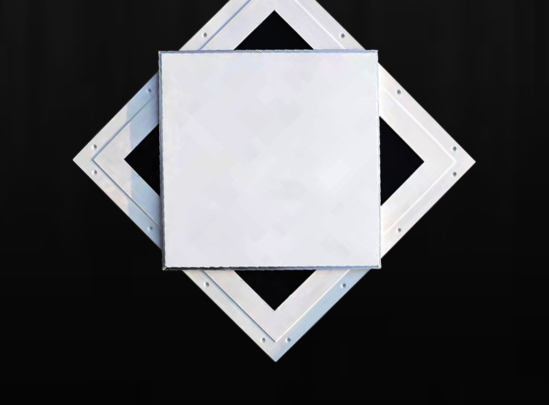 双铝边石膏检修口中央空调石膏板吊顶隐藏式检查口隐形检修孔盖板6个