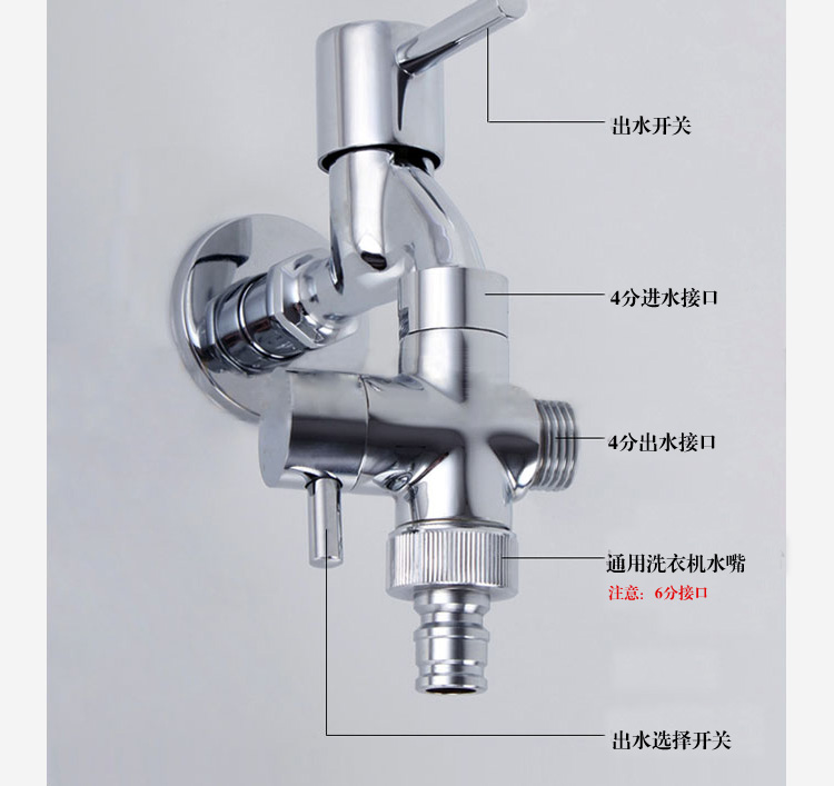 花灑分水器一進二出淋浴水龍頭三通一分二切換開關分水閥轉換器內絲全