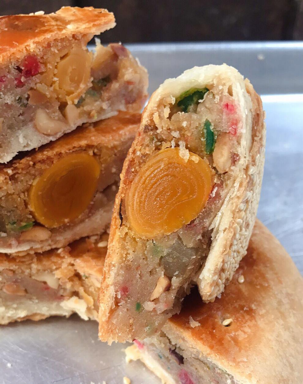 福建特产福州手工大礼饼肉饼传统大月饼网红福清喜饼礼饼2斤八宝肥膘2