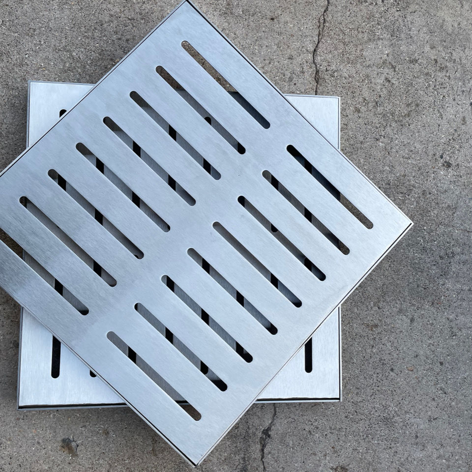联铭冠定制不锈钢井盖300x300x20排水篦子盖板格栅不锈钢窖装饰阴方形