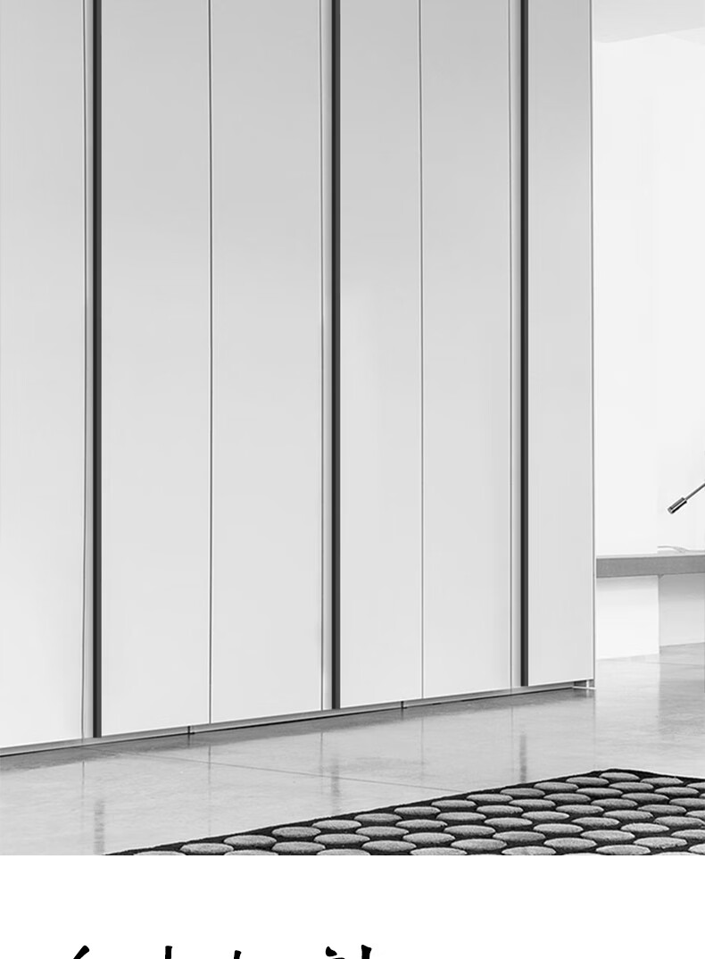 长款加长定制衣柜柜门拉手轻奢现代长条通体通顶金色黑色超长把手