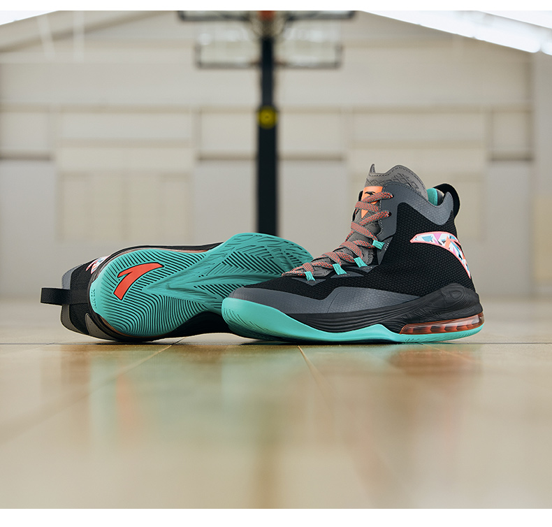 安踏神盾一代男子篮球鞋2021秋冬新款男鞋实战鞋气垫缓震高帮运动鞋