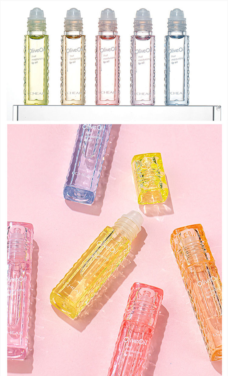 水果味滚珠唇油持久补水唇蜜保湿滋润男女唇膏唇油33g小柠檬