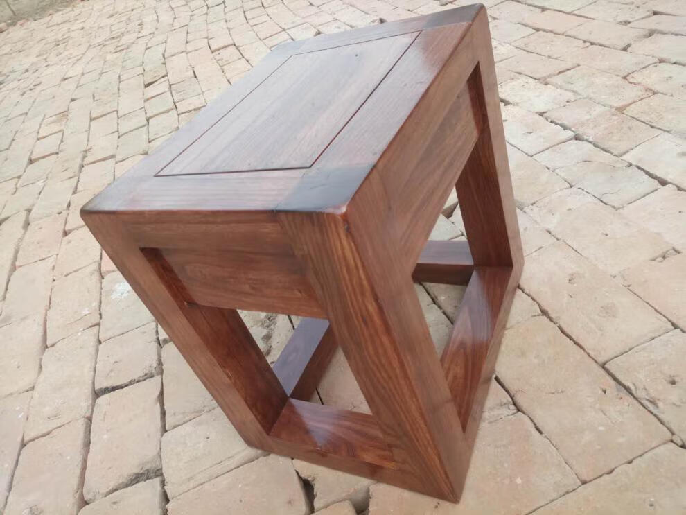 尼创 老榆木长条凳成人坐凳大板凳长方形家用实木凳换鞋凳矮凳高凳子