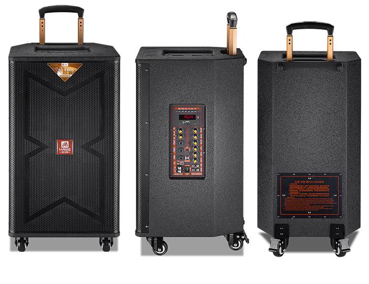 曼龙m8315大功率重低音户外k歌演出广场舞音响户外移动拉杆音箱苏墨12