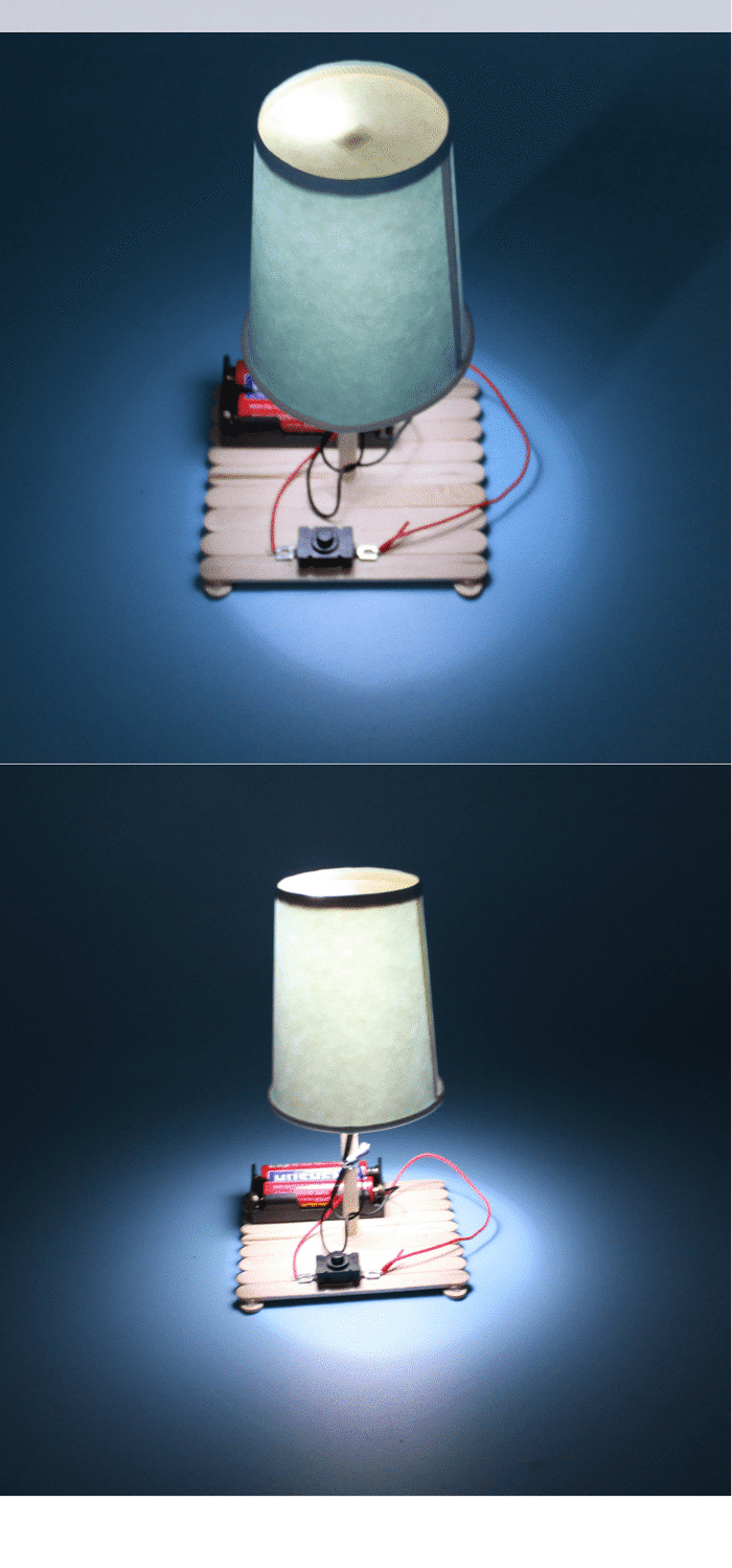 科技小制作小发明通用技术作品高中自制台灯stem科学实验玩具材料 led