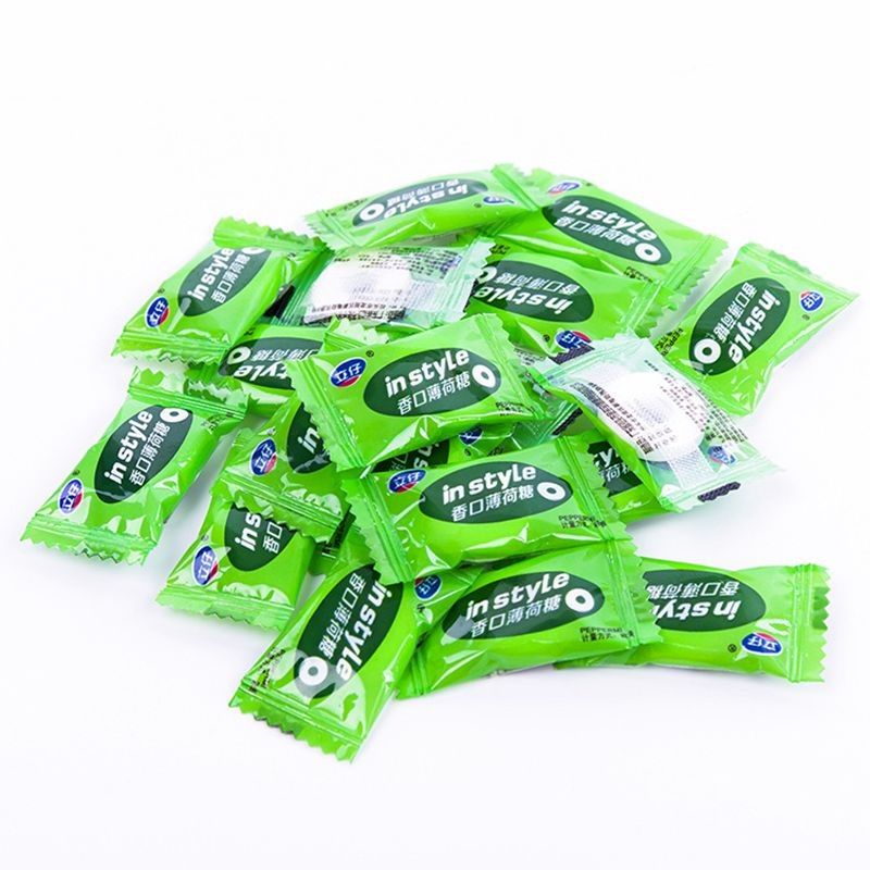 5折圈圈薄荷糖清凉压片香口薄荷圈圈糖果多规格立仔薄荷糖500g一斤约2