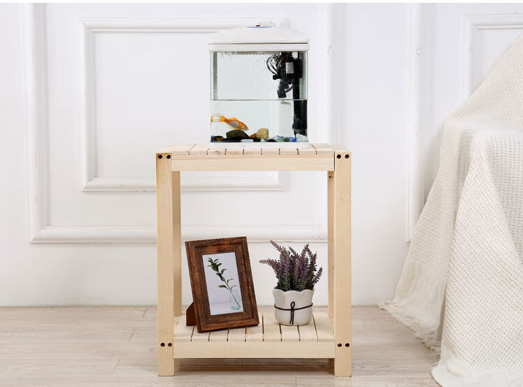 鱼缸底座架子柜置物架 实木鱼缸架子底架水族箱桌子木头架置物架乌龟