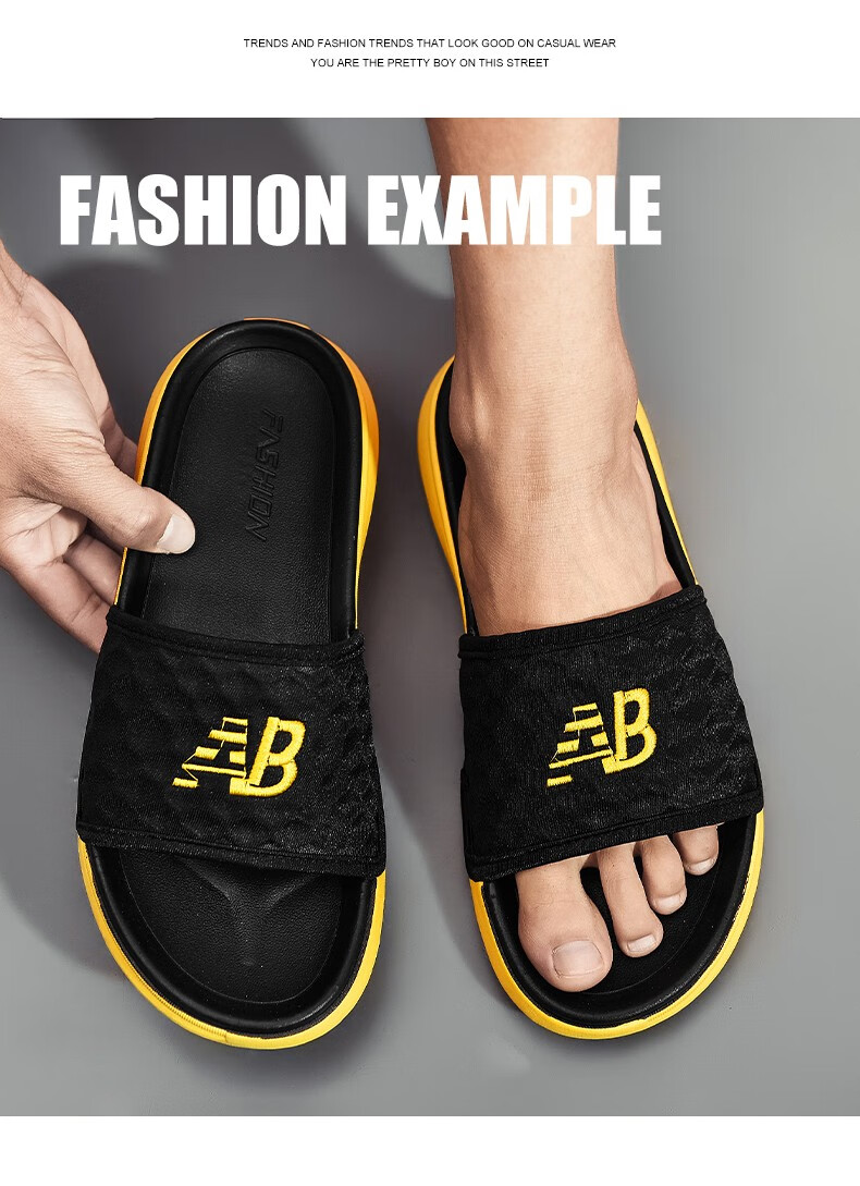 gx谷绪网红情侣拖鞋男夏季外穿潮室外出防臭男士拖鞋个性一字防滑凉拖