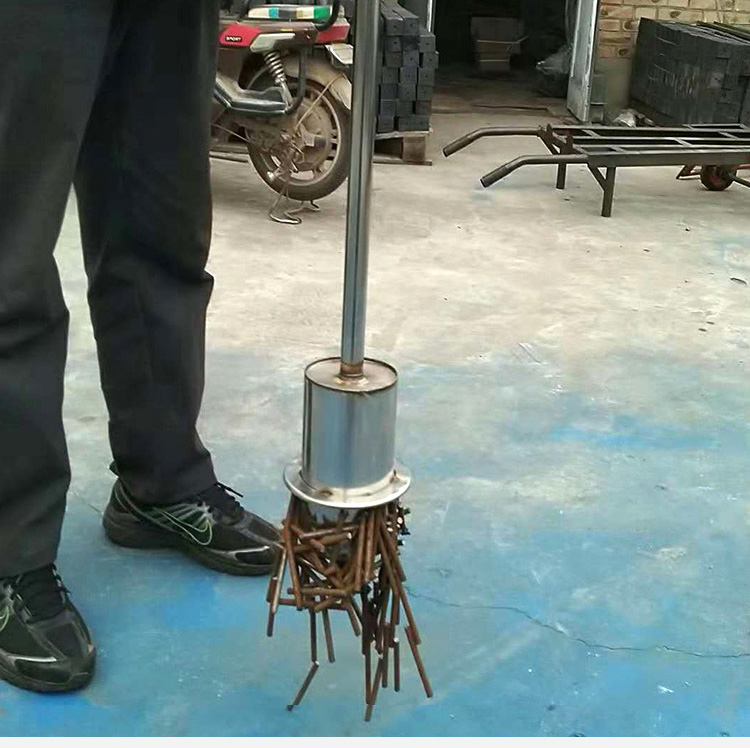不锈钢拾铁器磁力打捞器捡铁工具自动除铁屑永磁捡铁器铝膜吸丁器圆形