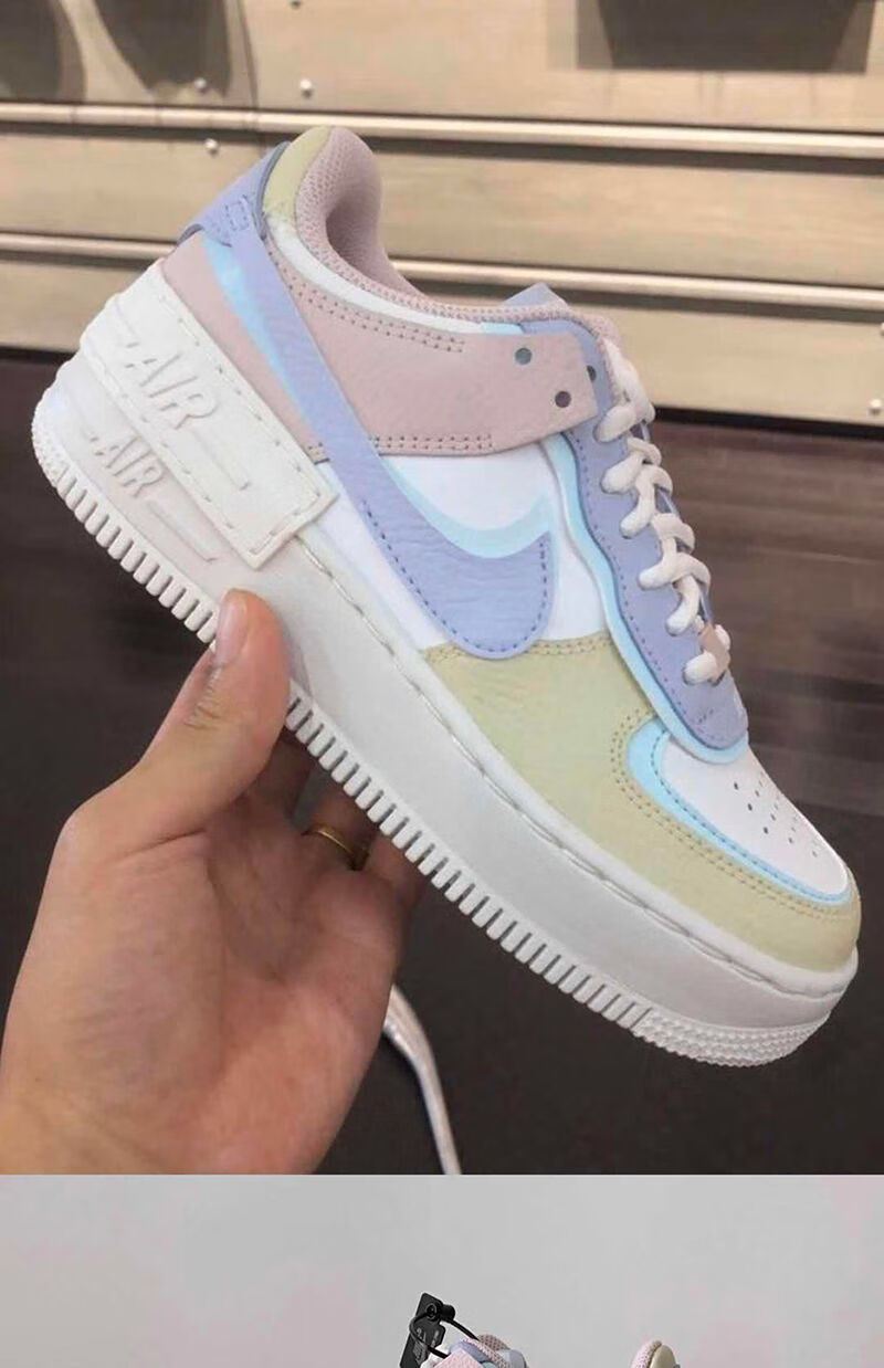 乔1ajlowmaxairdunksbaf1空军一号马卡龙冰淇淋粉紫经典男女板鞋情侣