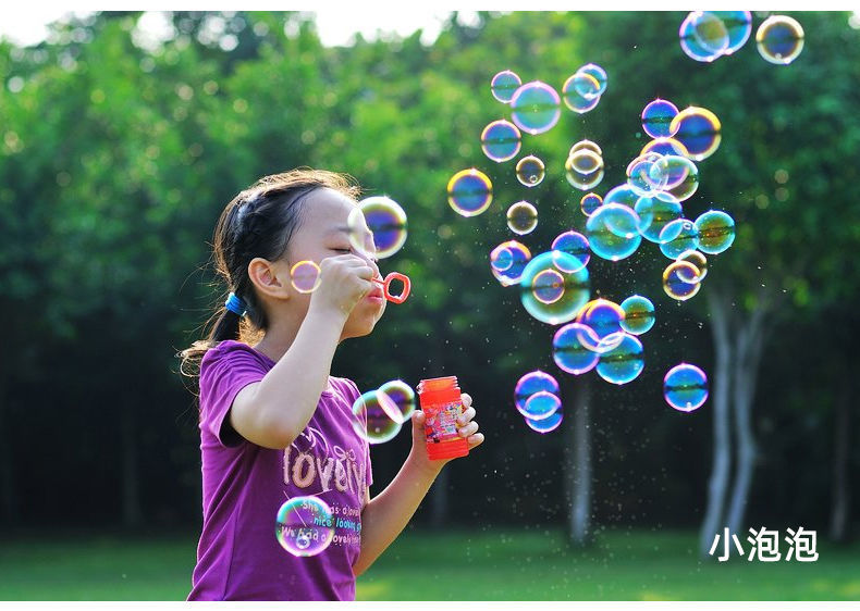 现货直发泡泡水吹泡泡水泡泡加特林浓缩液七彩泡泡水环保泡泡水补充液