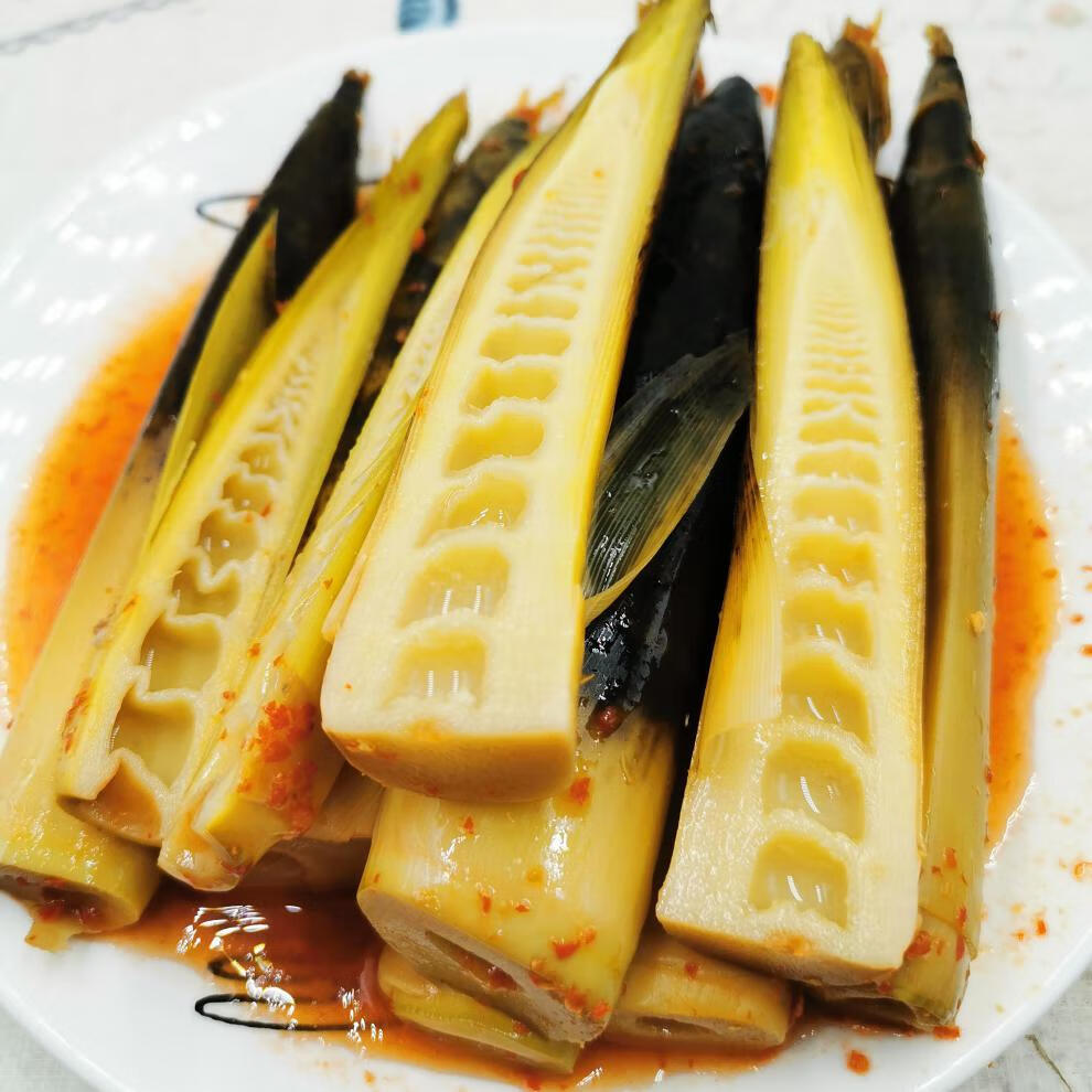 香辣网红手剥笋开袋即食泡椒小竹笋快手抖音新鲜酸笋尖手拨笋500g500g