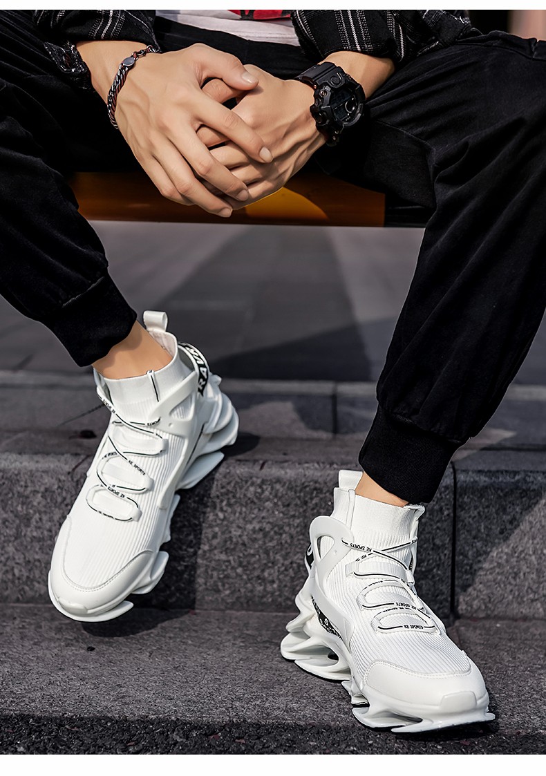 未来科技透气缓震以帅男鞋2021新款秋季刀锋鞋子男潮鞋潮流百搭男士