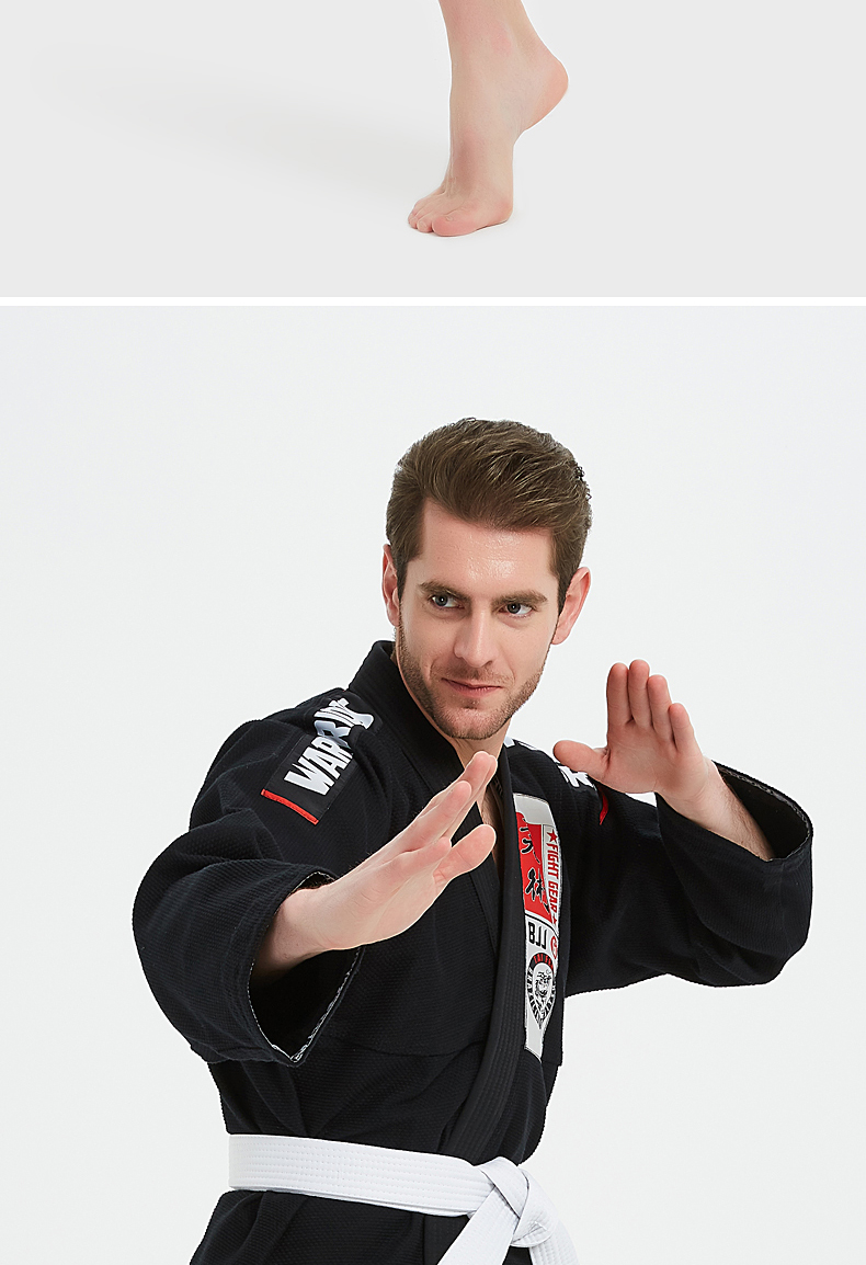 巴西柔术道服防磨衣男女训练柔术服bjj gi勇士经典成人款加厚suoerlun