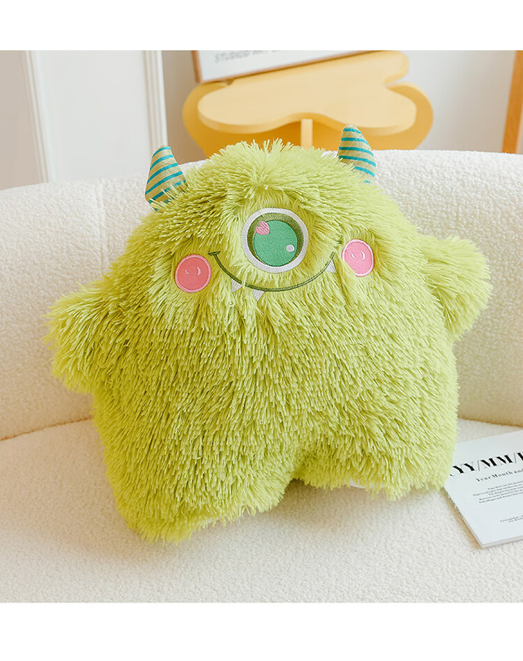 迪士尼毛绒公仔送女孩ins搞怪可爱毛毛小怪兽抱枕丑萌靠枕毛绒玩偶