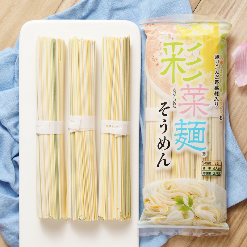 日本kanesu播州蔬菜面彩菜面儿细面营养面条 270g【图片 价格 品牌