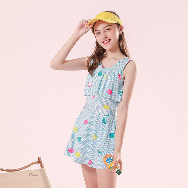 2022热卖泳衣女22新款泳装背心连体少女款泳衣学生款有运费险玫红均码