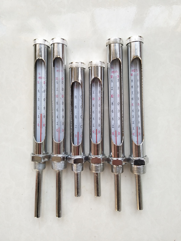 jinshutaowenduji测温仪表铁套温度计护壳管道表螺扣特殊规格1