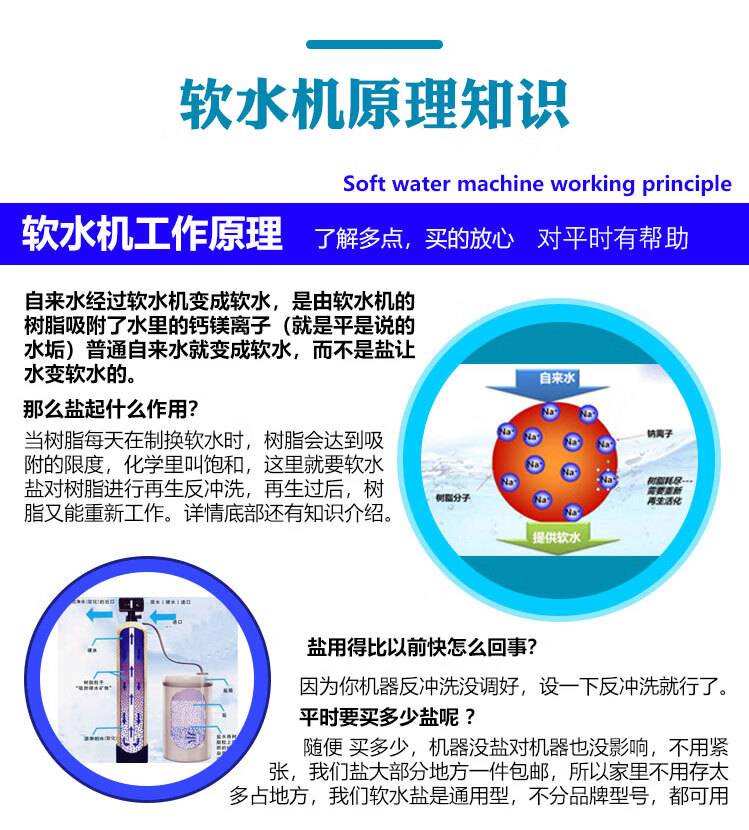 中盐软水盐软水机专用盐10kg地暖全屋净水软水机处理软化水再生盐2包