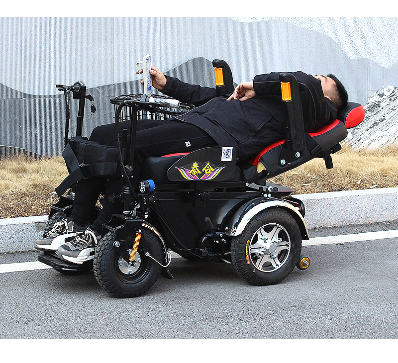 金刚全自动智能站立助行器电动轮椅车可平躺多功能康复残疾双把手24v