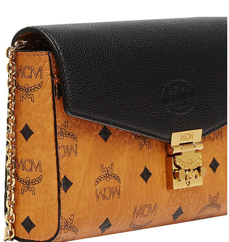 mcm 女包链条单肩斜挎信封包中号 棕/红色 myz8ame22 ru01【图片 价格