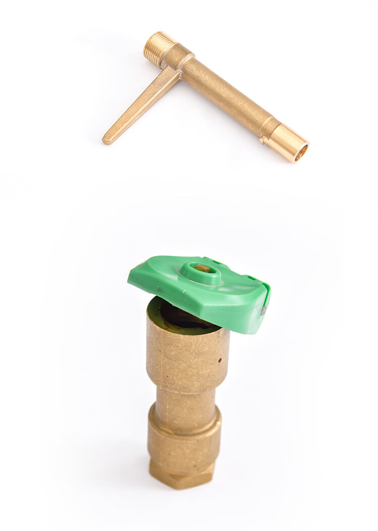 黄铜快速取水阀取水器6分1寸园林绿化取水器草坪铜洒水栓钥匙杆驰爵