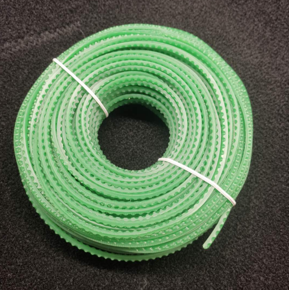 割草机 耐磨尼龙打草绳打草头通用配件圆形方形锯齿除草机线 黑色m10