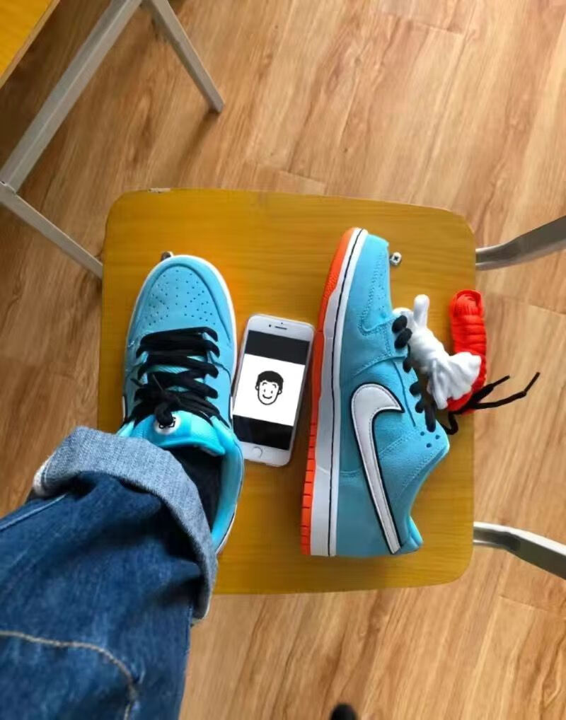 耐克官方舰店dunksb高质量气垫有摩擦声板鞋男女灰白倒钩得物毒运动鞋