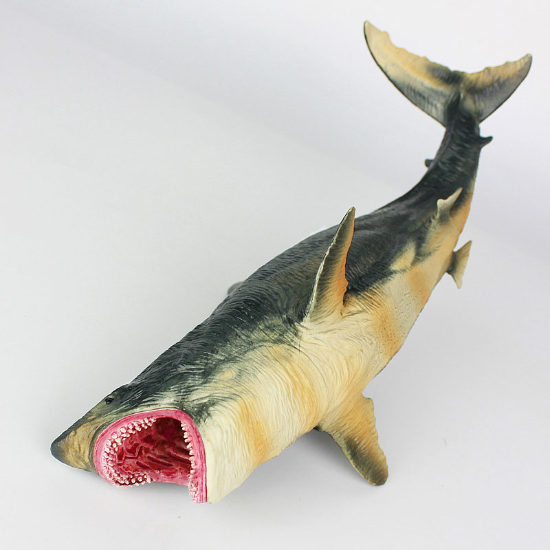 巨齿鲨玩具模型 大号巨齿鲨玩具史前巨口鲨模型锯齿海洋仿真动物鲨鱼